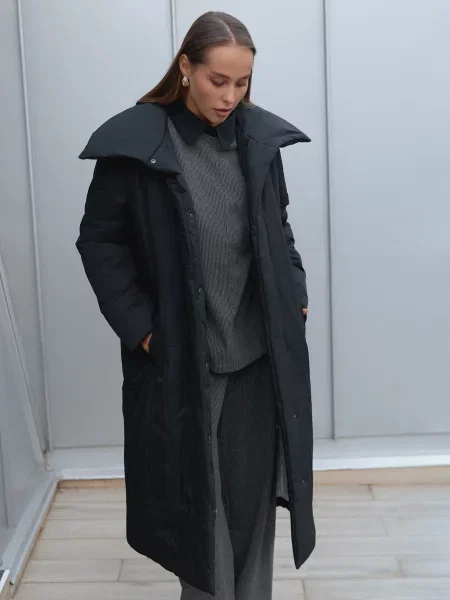 Пальто з утеплювачем Seventeen чорний