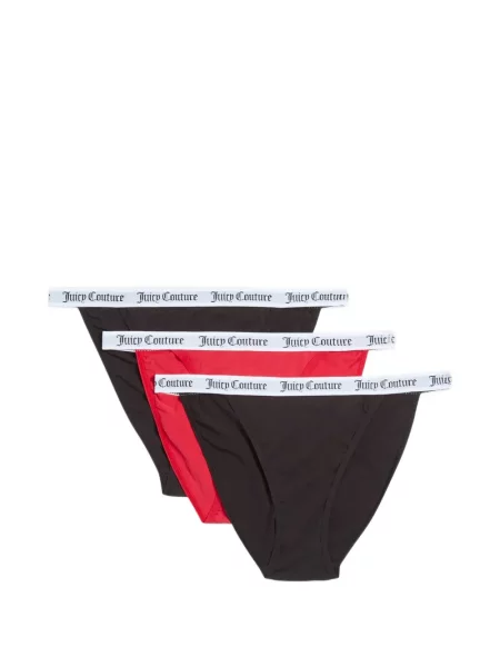 Brief bugyi Juicy Couture autogrammal fekete
