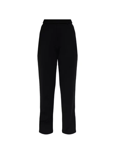 Pantaloni Max Mara cu broderie de lână alergare negru