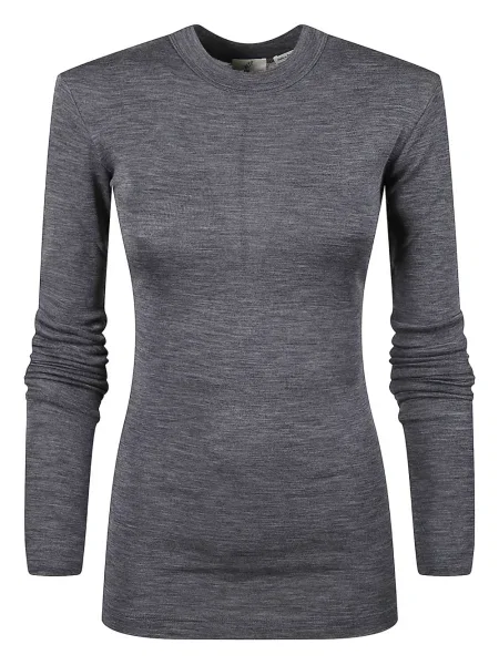 Tricou Bite Studios din jerseu lung gri
