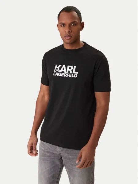 KARL LAGERFELD Póló fekete