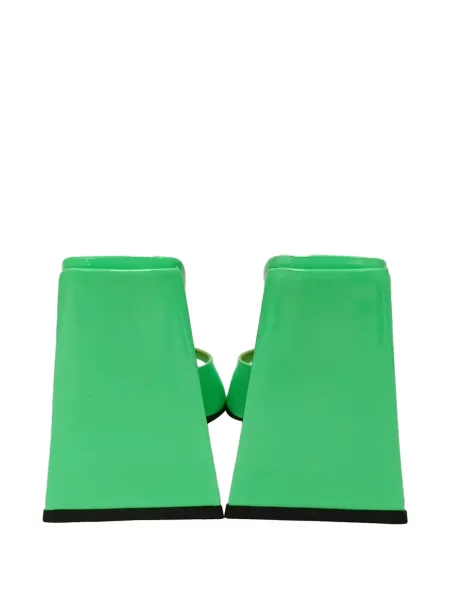 Papuci tip mules The Attico verde