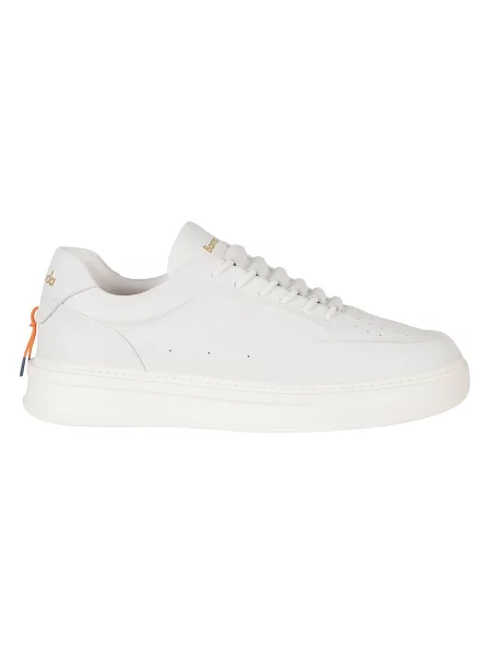 Sneakersy Barracuda skórzane wsuwane białe