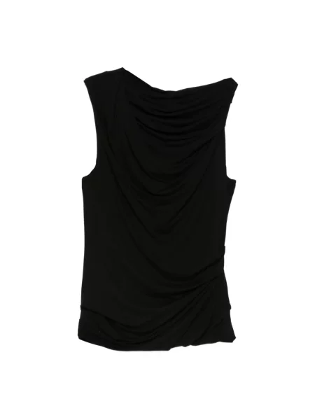 Udrapować top Entire Studios drapowany czarny