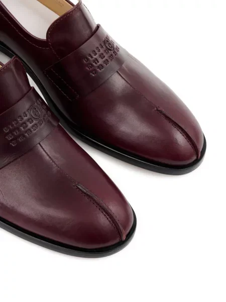 Pantofi loafer Mm6 Maison Margiela din piele roșu