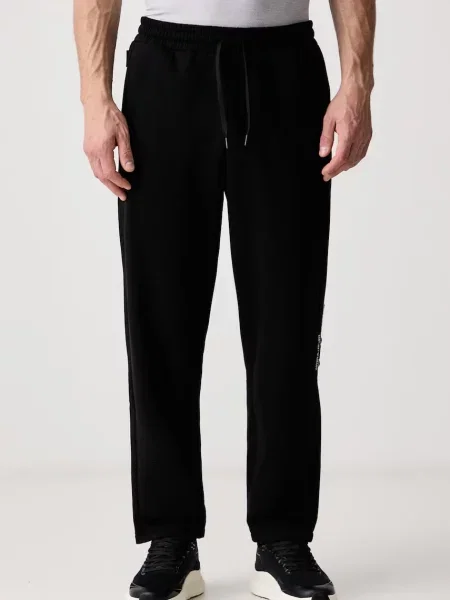 Emporio Armani tepláky s bavlnou černé