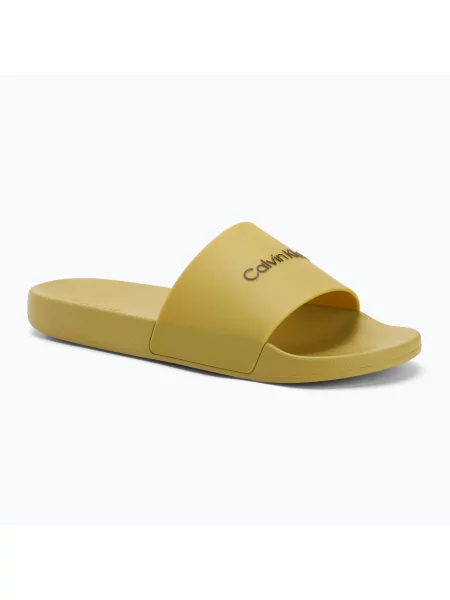 Pantofle Calvin Klein zelené