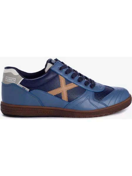 Ciemnoniebieskie trampki Monachium Jeans 46 niebieskie