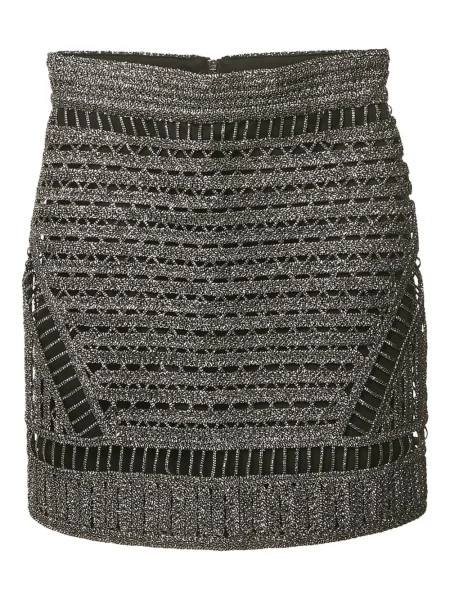 Mała mały spódnica mini Maje srebrna