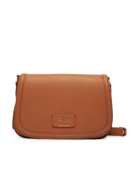 Τσάντα Armani Exchange καφέ