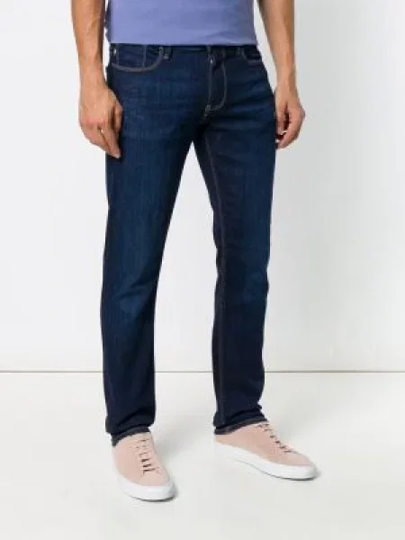 Straight fit džíny Emporio Armani modré
