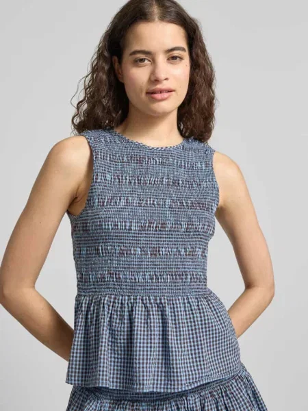 Bluzka o kroju slim fit z mieszanki bawełny Marc O'polo Denim