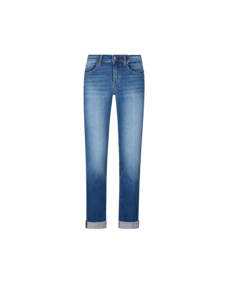 Skinny jeansy skinny Liu Jo o skróconej długości niebieskie
