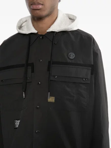 Geacă Aape By A Bathing Ape cu petice negru