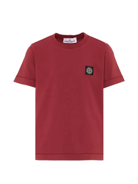 Dětské tričko Stone Island červené