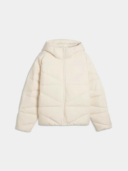 Пуховик PUMA Hooded Down Puffer Jacket W комбінований верх білий