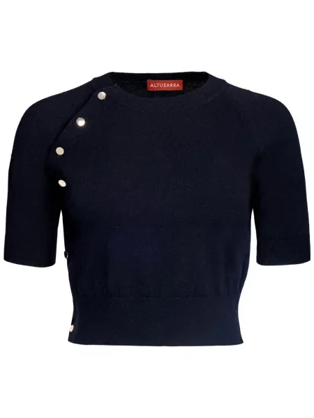 Scurt top Altuzarra tricotate negru