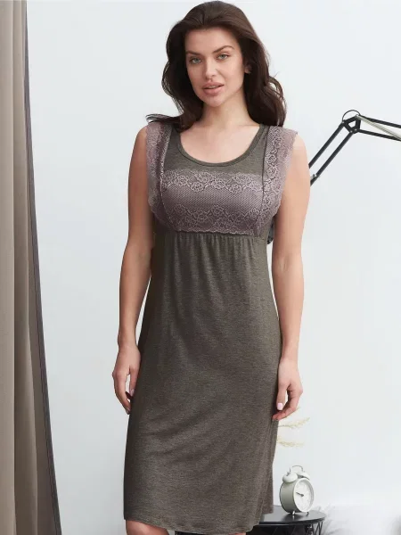 Ночная рубашка Roksana коричневая