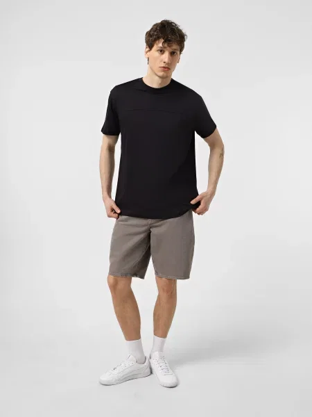 Джинсовые шорты Armani Exchange серые