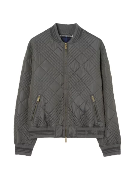 Карирано яке тип бомбър Burberry сиво