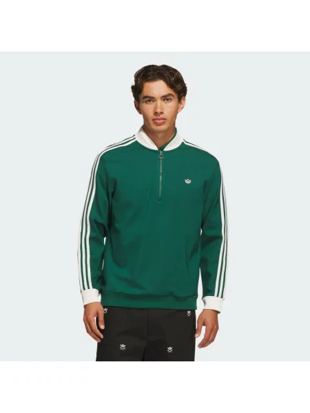 ADIDAS PERFORMANCE Sportovní mikina / bílá zelená