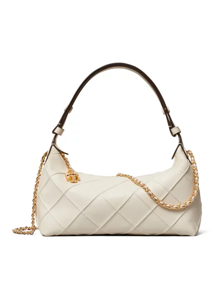 Torebka Tory Burch skórzana beżowa