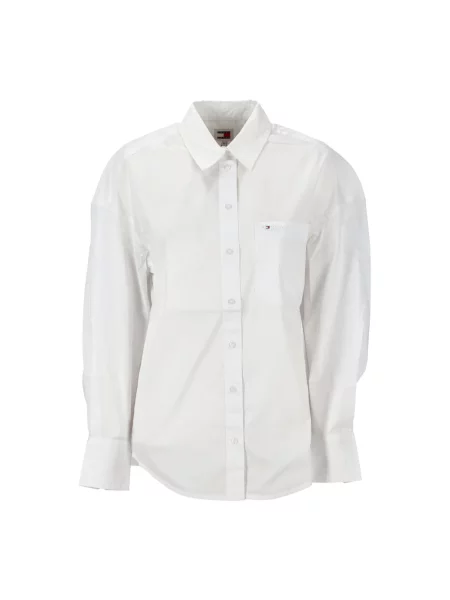 Tommy Jeans Bluzki Kobieta S Koszula Żółta YBR biały