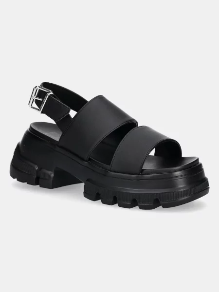 Sandály Tommy Jeans CHUNKY CITY SANDAL na platformě černá