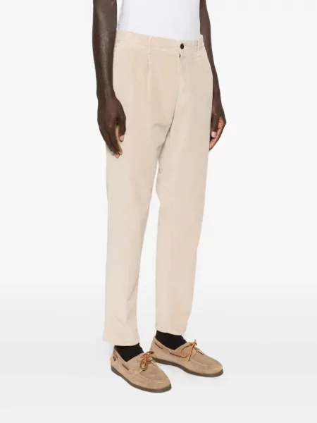 Pantaloni Incotex de catifea cord plisate