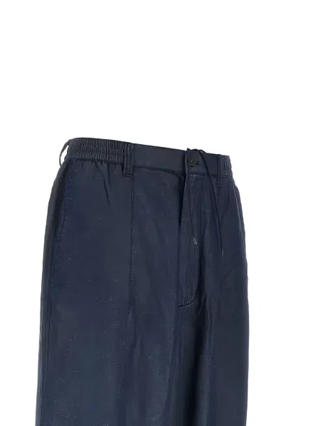 Pantaloni Emporio Armani albastru