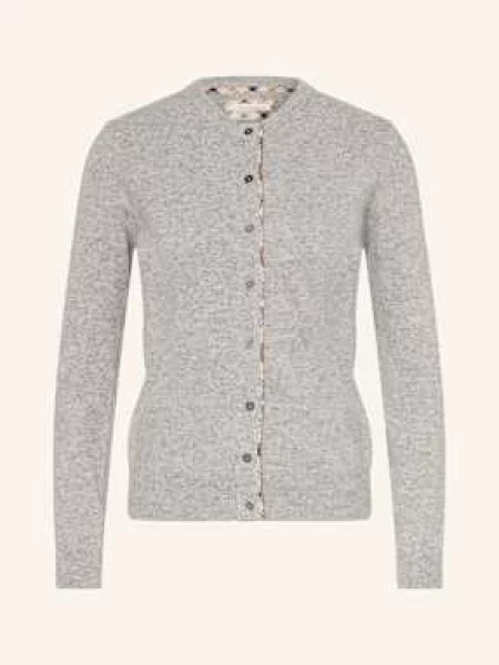 Barbour Pletený Kardigan Pendle šedá