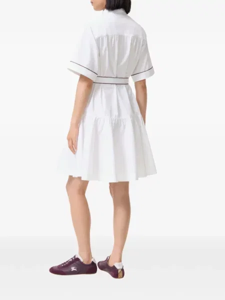 Rochie Burberry cu motiv cu inimi alb