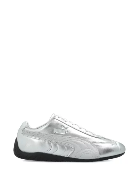 Sneakerși Puma din piele argintiu