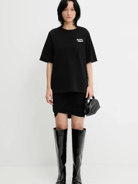 Мини юбка-карандаш Rick Owens Lilies черная