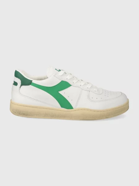 Δερμάτινα αθλητικά παπούτσια Diadora MI Basket Low Used άσπρο λευκό