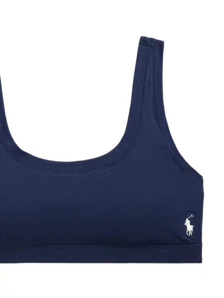 Hímzett melltartó Polo Ralph Lauren kék