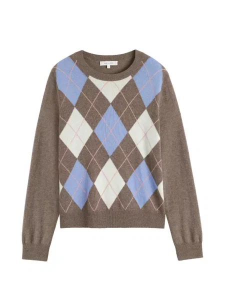 Pulover Chinti & Parker cu model argyle maro