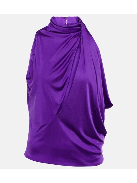 Heláncă Versace din satin violet