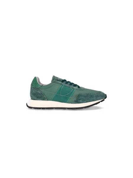 Buty do biegania Philippe Model zamszowe do biegania zielone