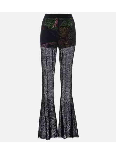 Pantaloni Etro din dantelă evazate