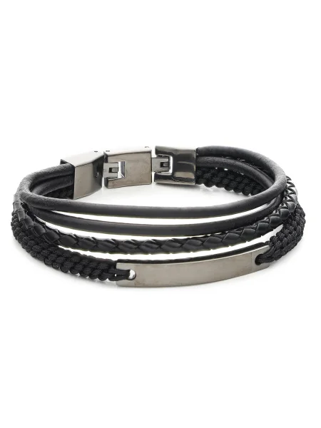 FOSSIL Náramok / strieborná čierna