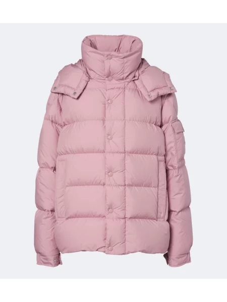 Geacă cu puf Moncler Maya cu glugă roz