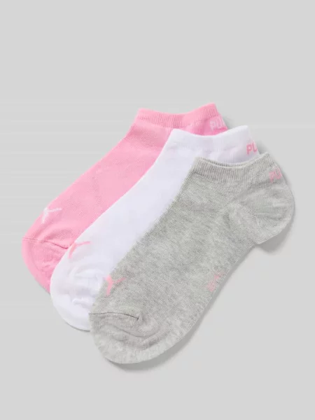 Krótkie skarpety z detalami z logo w zestawie 3 szt. Puma