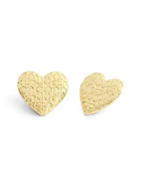 COACH Cercei Signature Quilted Heart auriu