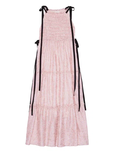 Rochie Ganni de costum roz