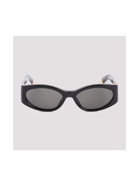 Jacquemus okulary przeciwsłoneczne OVALO czarne