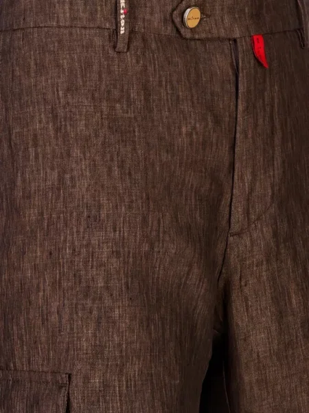 Pantaloni scurți cargo Kiton maro