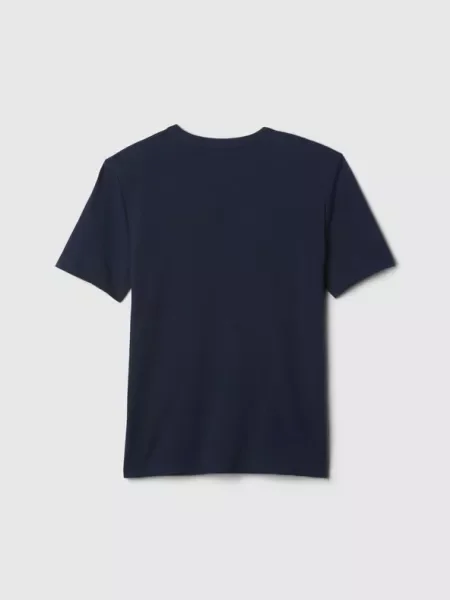 GAP Tricou albastru marin / gri alb