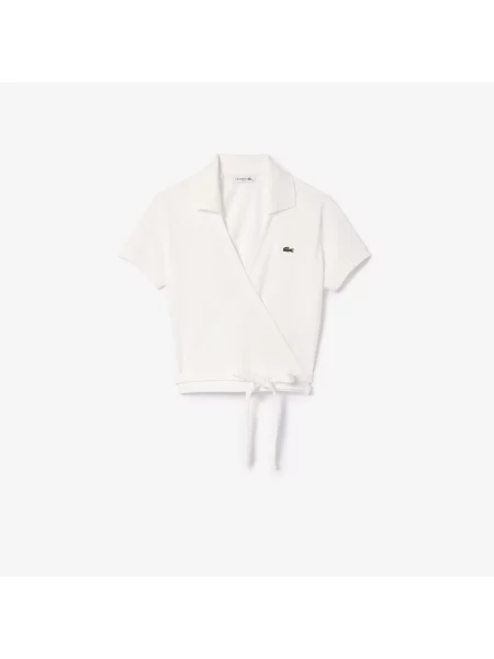 Поло Lacoste белое