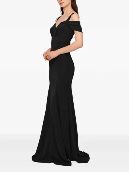 Rochie maxi Murmur de costum negru
